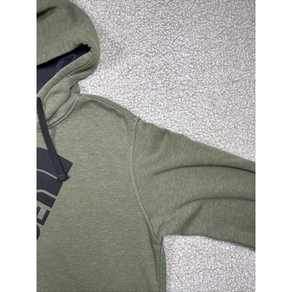 The North Face Hoodie Men's Sz Med Green Big Logo Hooded Sweatshirt - Picture 4 of 10